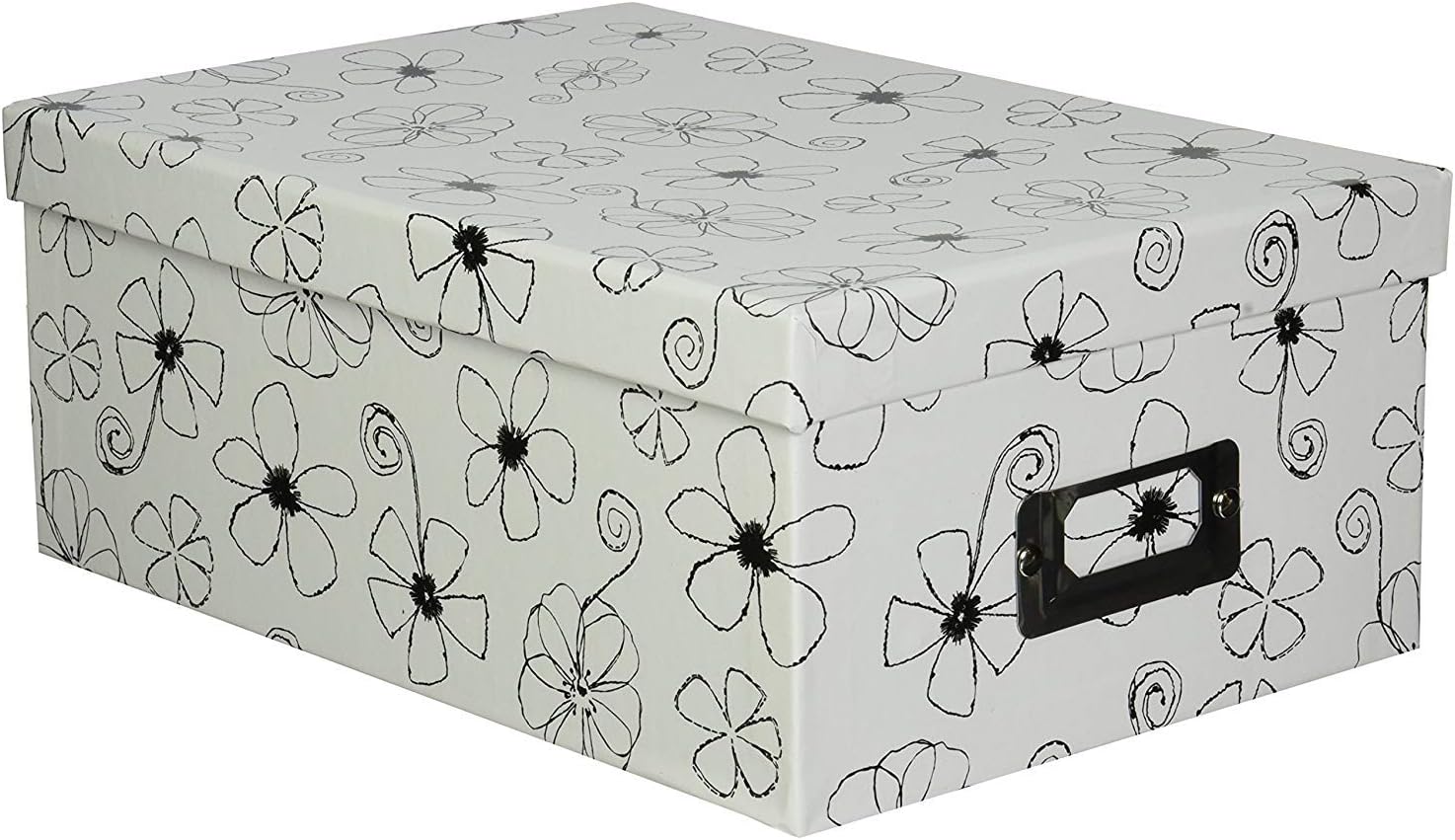 2PO Heavy-Duty Photo/Video Storage Box, Flowers Design