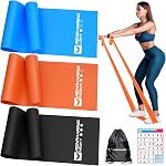 RENRANRING Resistance Bands for Working Out, Exercise Bands for Physical Therapy, Stretch, Recovery, Pilates, Rehab, Strength Training and Yoga Starter Set