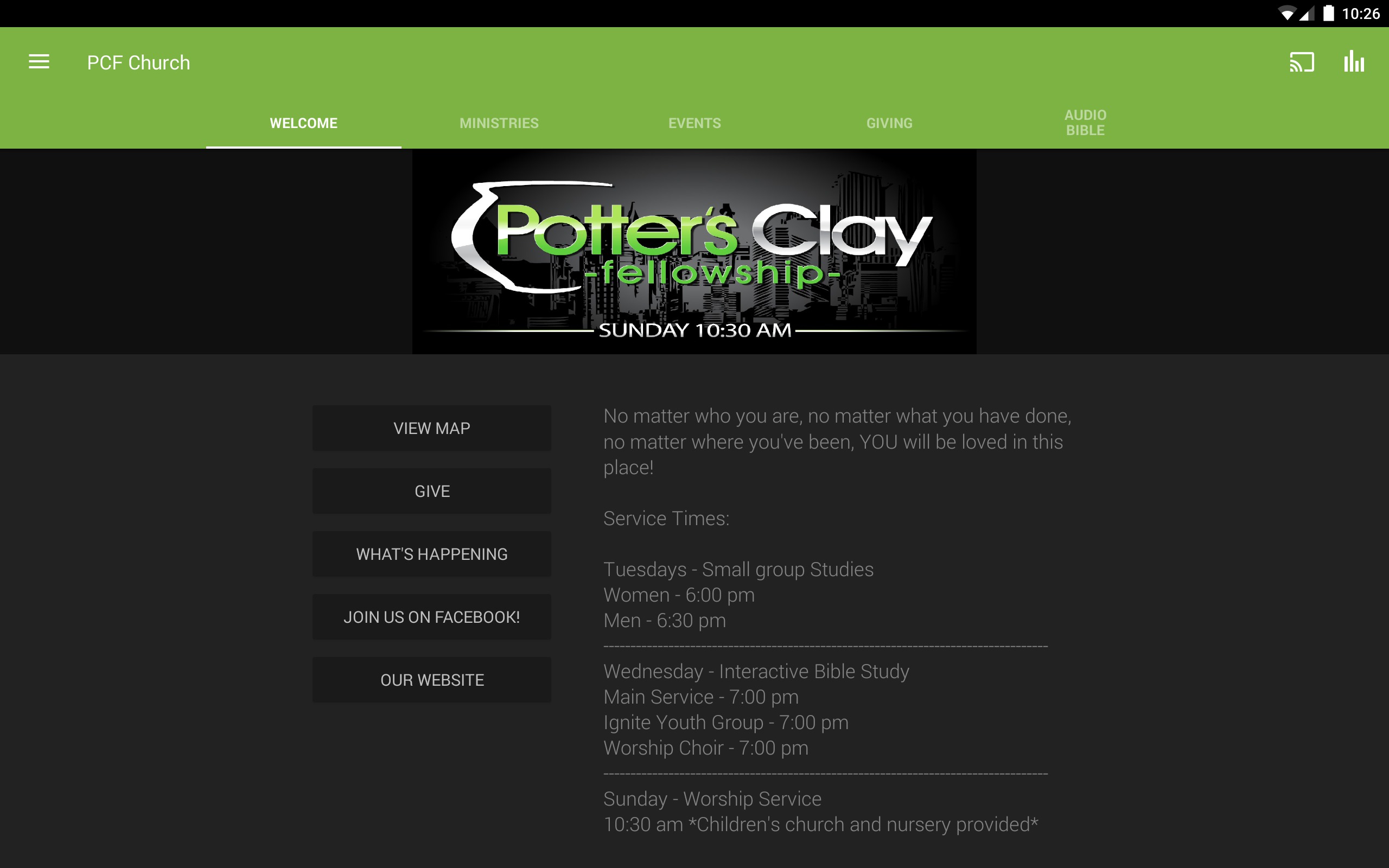 Potter's Clay Fellowship App on Amazon Appstore