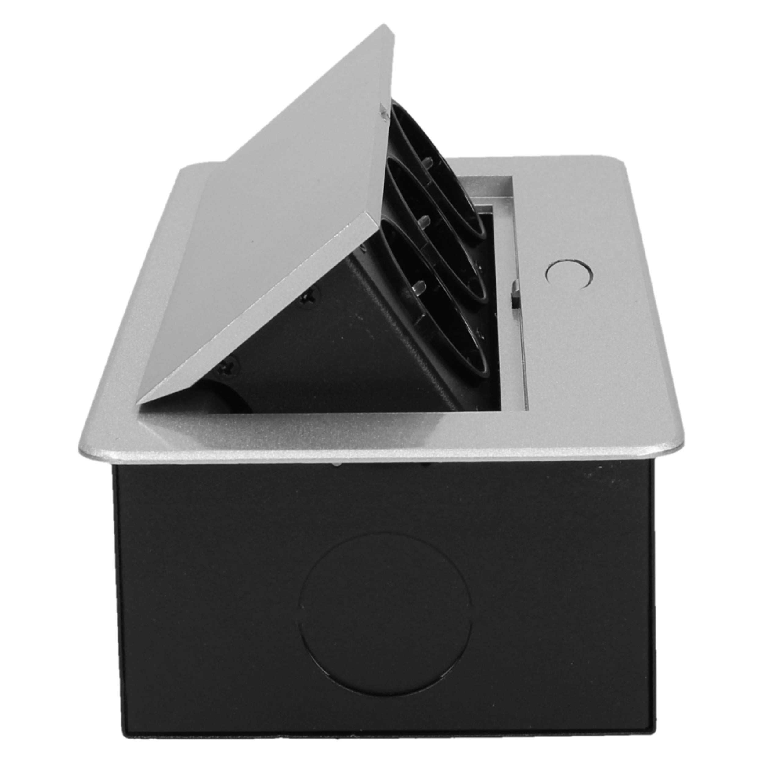 ORNO OR-AE-1336/G(GS) listwa zasilająca wpuszczana do zabudowy, potrójna, 2500 W, kolor: srebrny