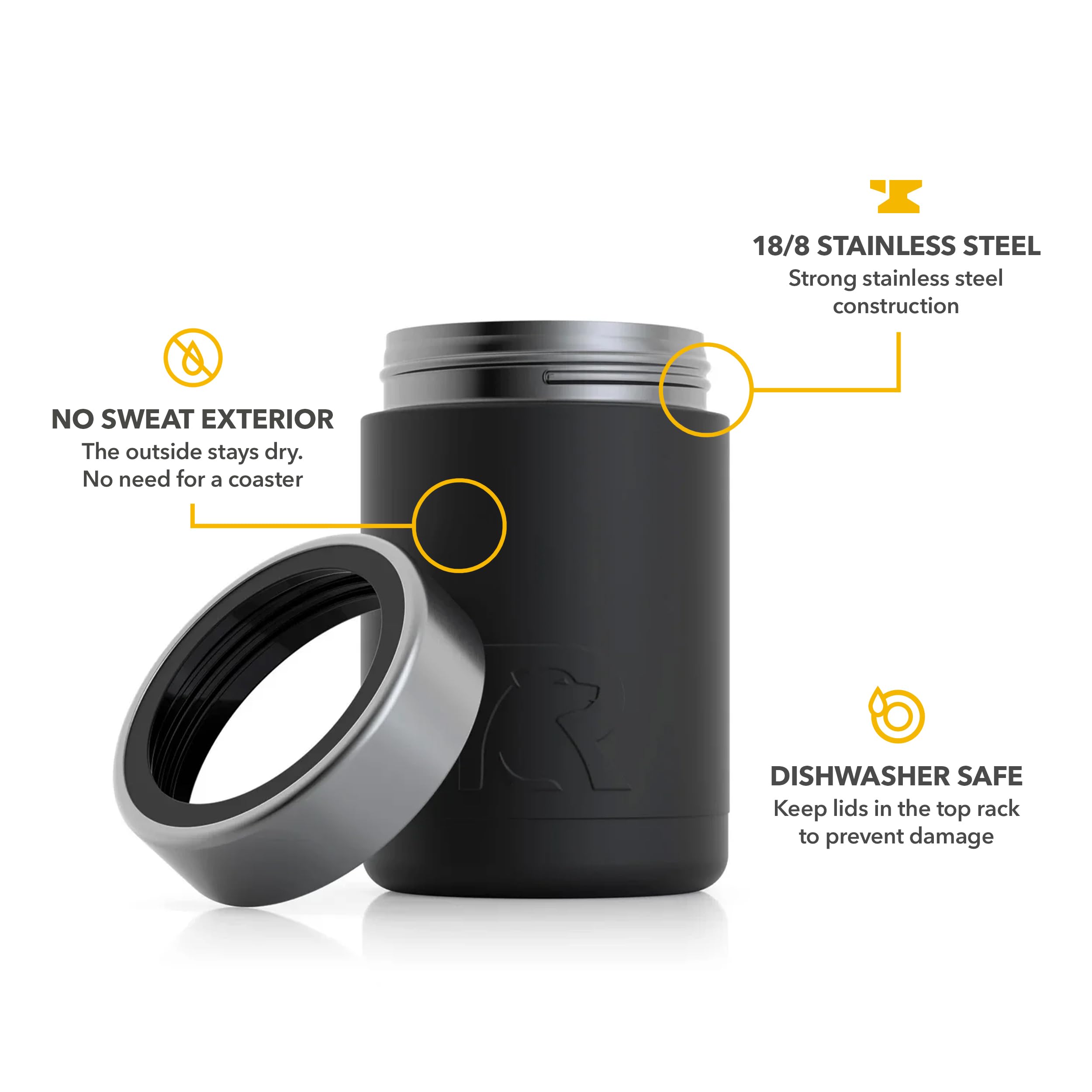 Amazon.com: RTIC Can Cooler Insulated, Beer, Beverage, Soda