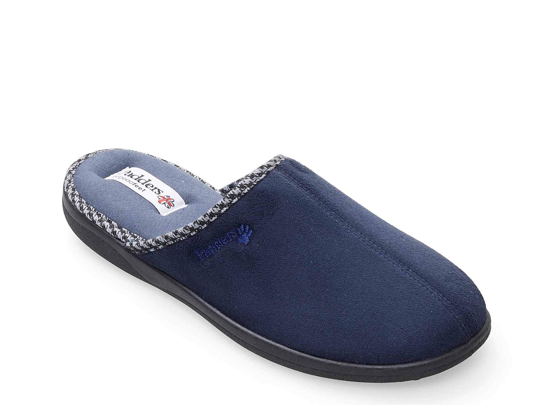 Padders Mens Slippers Wide Padders Luke Wide Fitting Mens Memory