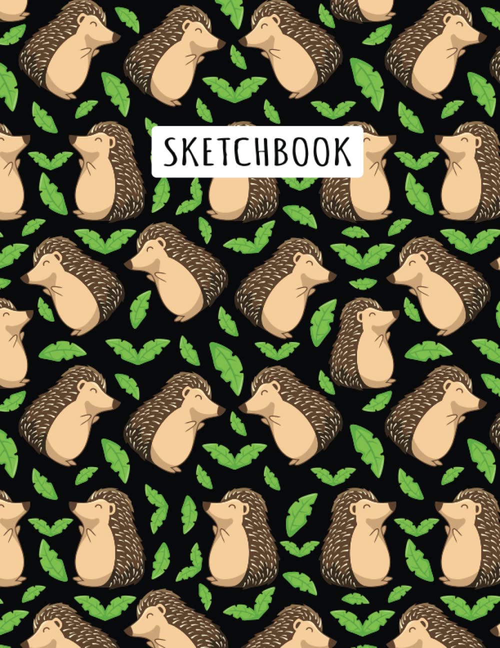 Porcupine Sketchbook: Cute Art Porcupine Sketchbook Blank Paper Journal for Drawing, Writing, Sketching, Wide Papers 8.5 X 11" 100 Pages