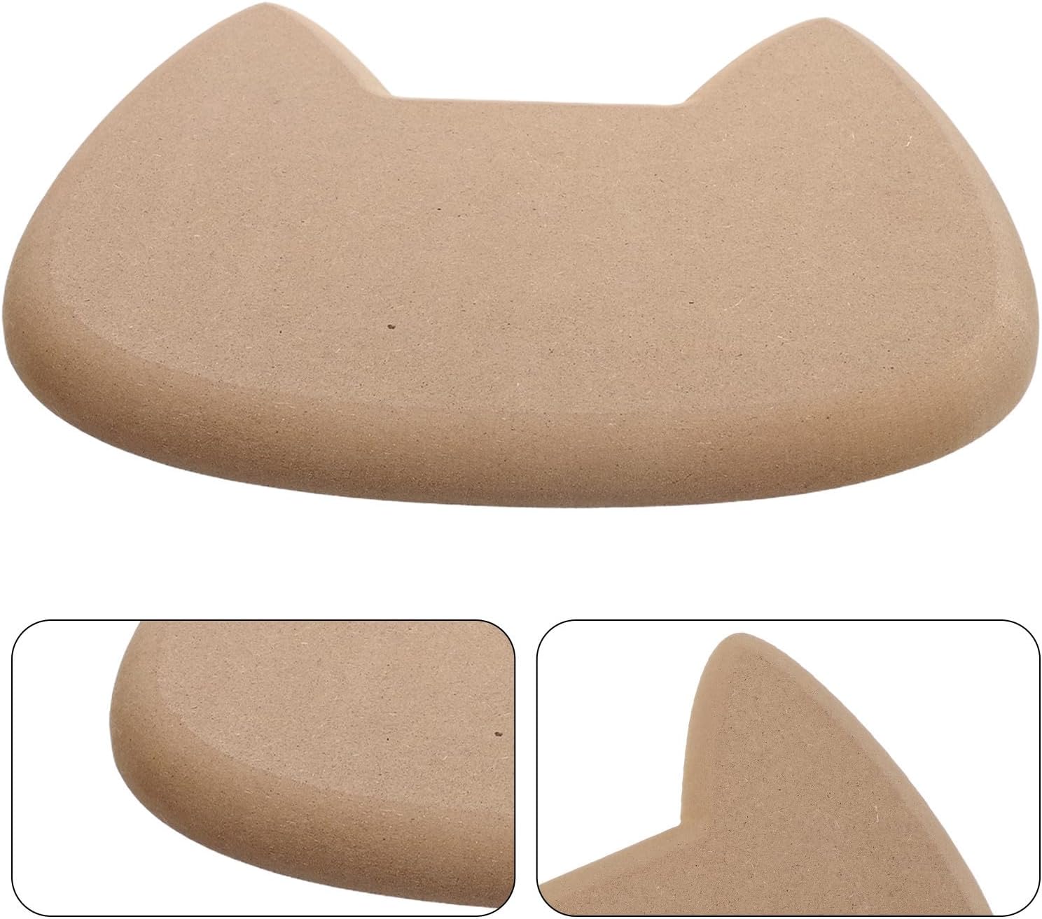 Cat Shaped Ceramic Plate Clay Mold Wood Template for Handbuilding