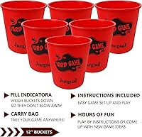 Vista 4 de Juegoal Outdoor Giant Yard Pong Game Set Outdoor Toss Game Throwing Game for Beach, Camping, Lawn and Backyard