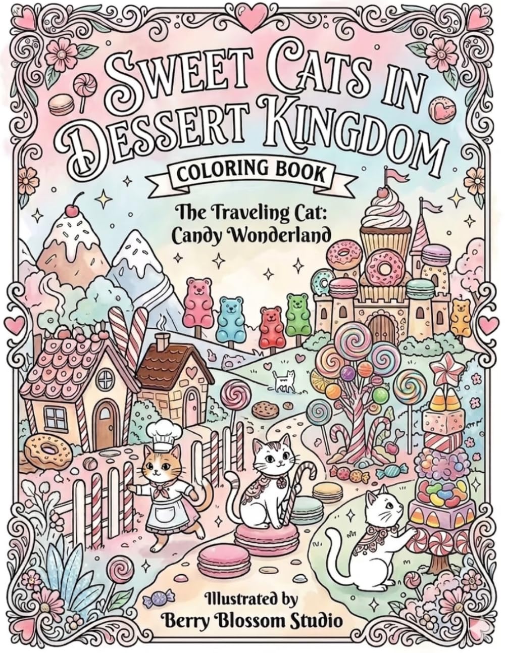 Sweet Cats in Dessert Kingdom: The Traveling Cat: Candy Wonderland