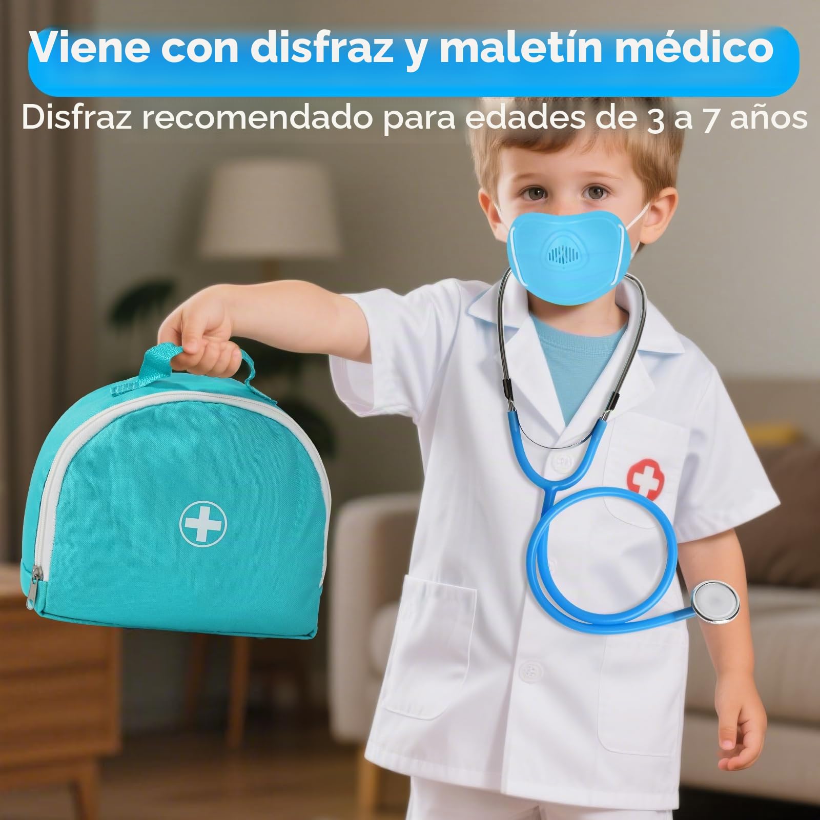 Lehoo Castle Maletin Medicos Juguete, Doctora Juguetes, Maletín Medico Juego de rol, Juegos de Médicos Regalos para Niños y Niñas, Niños A Partir de 3 Años