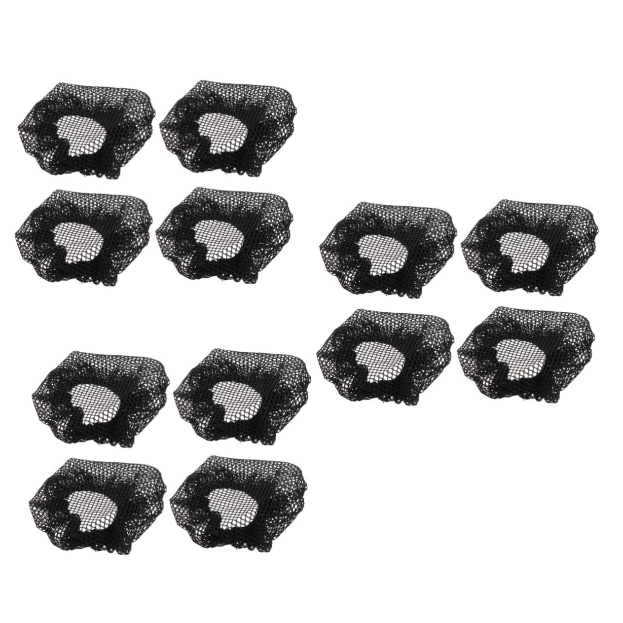 Housoutil 3 Sets Hochelastisches Haar Für Tanzbrötchen Satin-haarnetz Unsichtbares Haarnetz Für Ballettaufführungen 20 Stück * 3