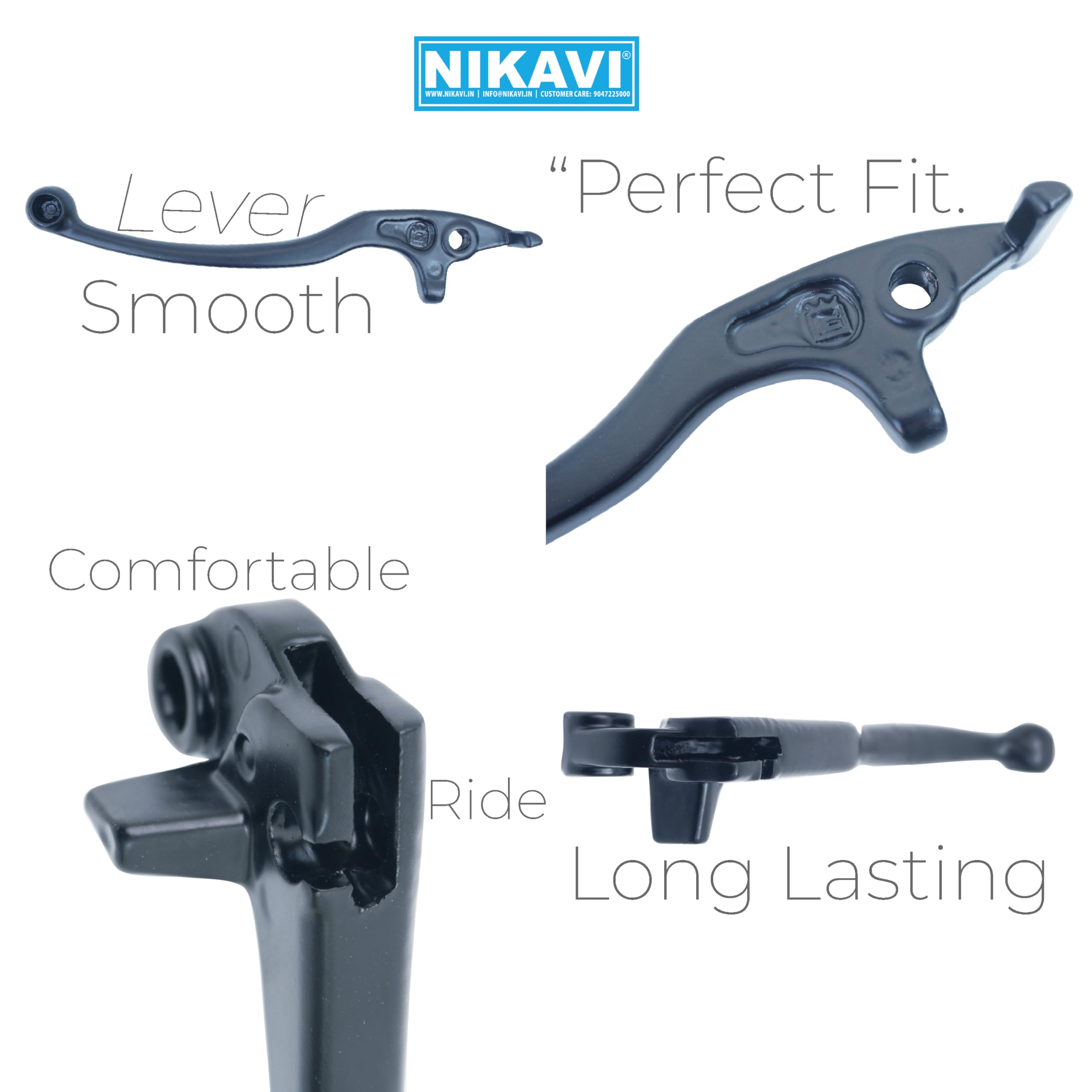NIKAVI BLCLS86A+BLCLS86B Brake and Clutch Lever Set Compatible