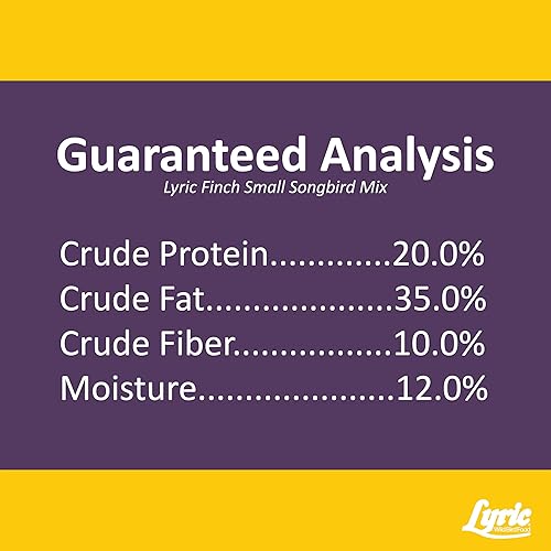 Miniatura 9 de Lyric Finch - Semilla pequeña de pájaro cantor silvestre – Atrae jilgueros, pinzones domésticos, pinzones morados y más – bolsa de 20 libras