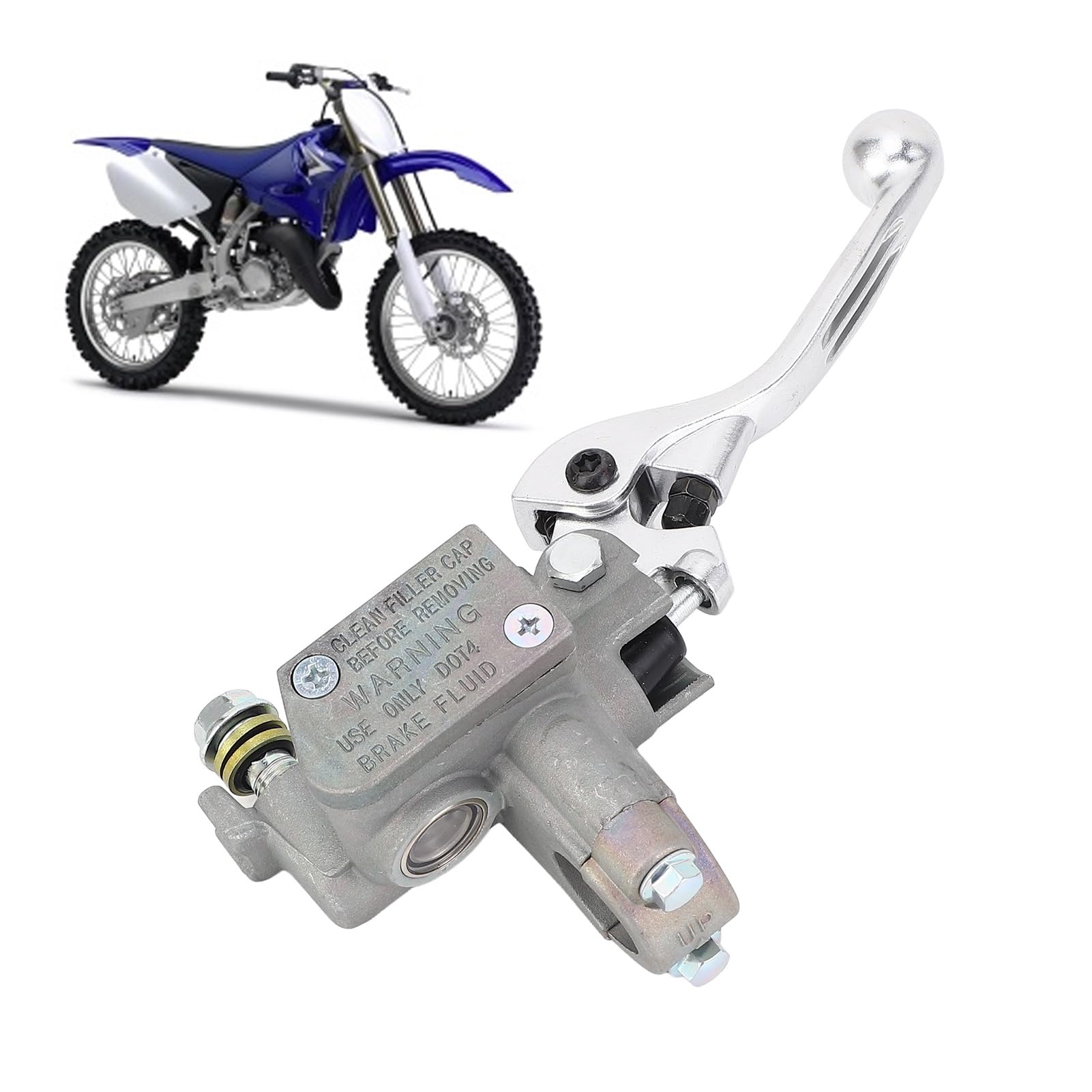 Conjunto de Cilindro Maestro de Freno Delantero 5XC W2587 00 00 Cilindro de Freno de Motocicleta de Metal de Alto Rendimiento de Frenado para YZ125 YZ125X 2008 a 2023
