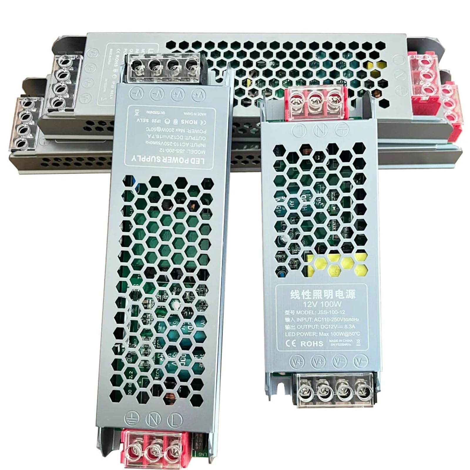 Alimentation à découpage avec tension stable AC 110-240V vers 24V
