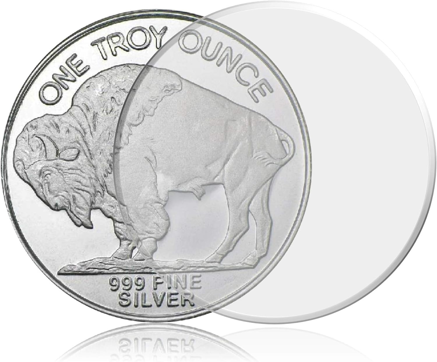 Guardhouse 39mm Direct Fit Coin Capsule for One Ounce Silver and Copper Round, and Other Similar Sized Coins Pack of 10