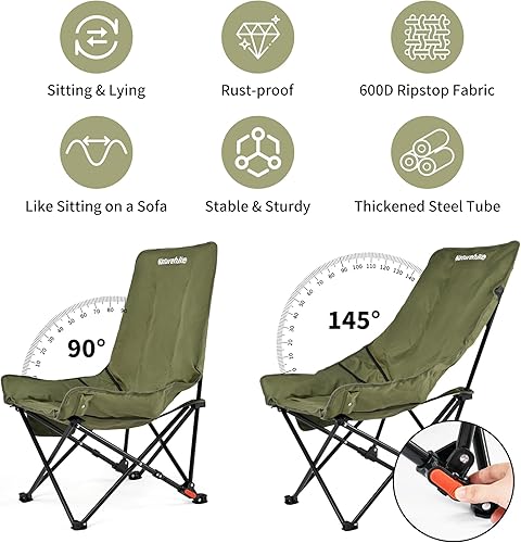 Miniatura 3 de Naturehike Silla de camping acolchada con asiento acolchado
