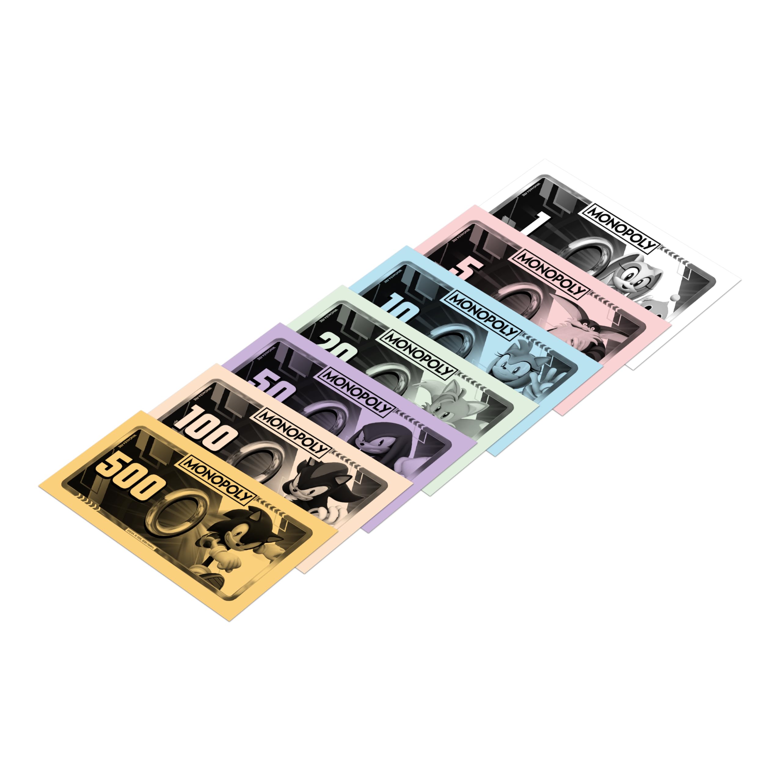 Winning Moves Monopoly Sonic w języku francuskim - Gra planszowa 8 i więcej - Gra planszowa dla 2-6 graczy - Rodzinne gry planszowe w języku francuskim
