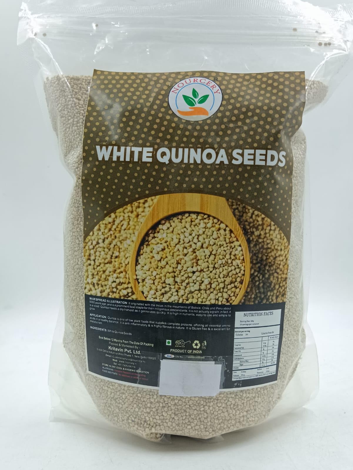 White Quinoa Seeds, 1kg pack of 1