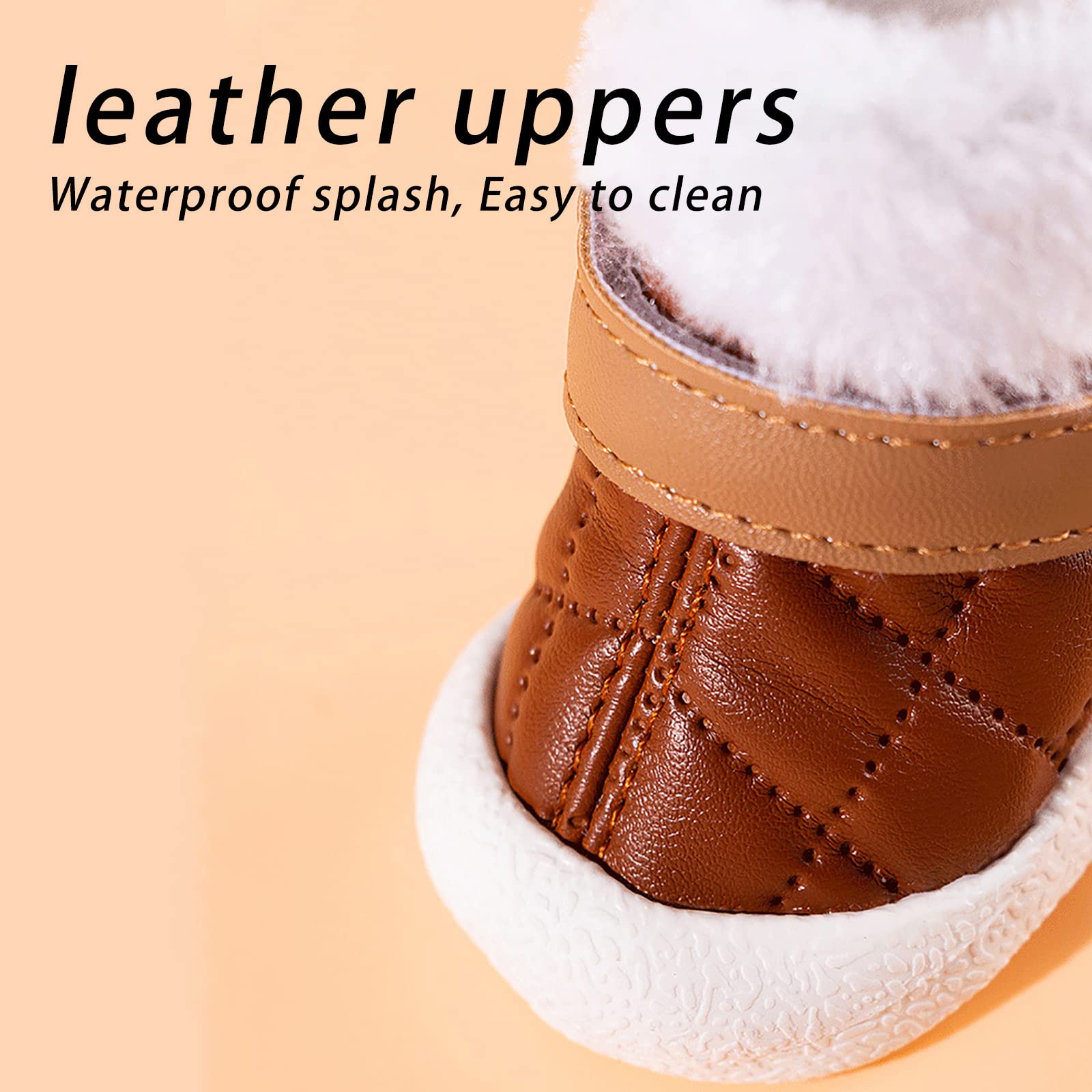 Chaussures de Chien Bottes Chien Chaussure Chien Imperméables pour Petit Moyen Grand Chien Chaussures pour Chiens 4 Pcs