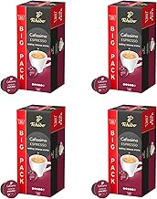 Tchibo Cafissimo Storage Box Espresso Strong Coffee Capsules, Pack of 120 - 4 x 30 Capsules (Espresso, Intense with Strong Roasted Aromas), Sustainable & Fair Trade