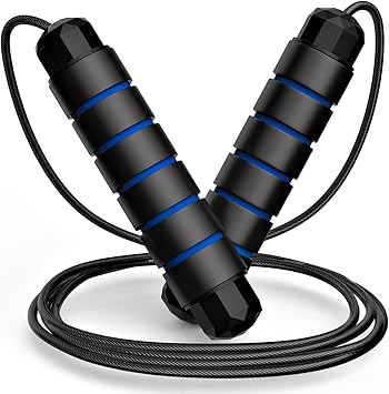 Rylan Skipping Rope For Men & Women Adjustable Jumping Rope For Men Gym Rope/Exercise Rope For Men Workout (Blue)