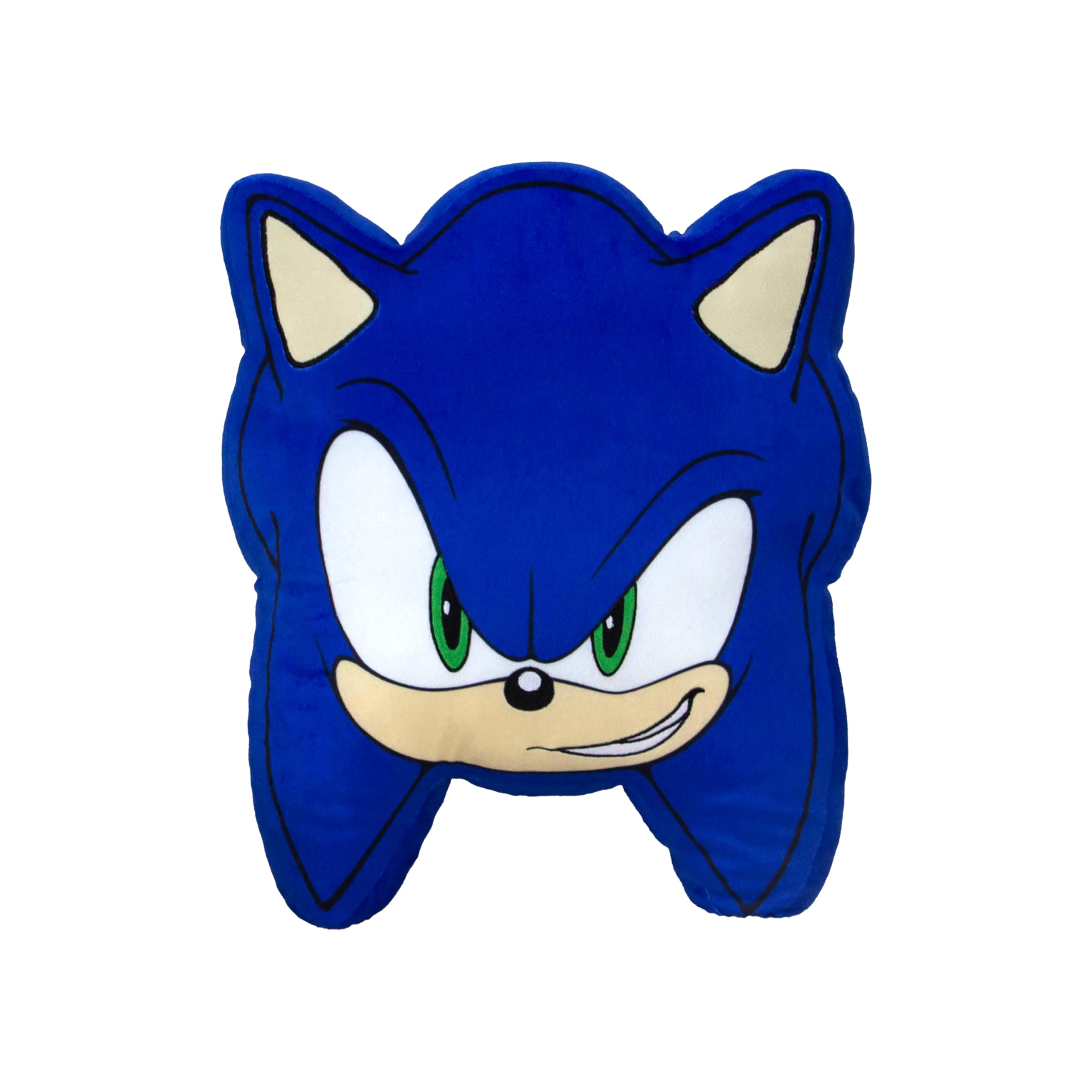 Sonic the Hedgehog Officially Licensed Shaped Cushion Pillow | Sonic Blue Shaped Pillow | Perfect For Bedroom Or Living Room Décor 35 x 35cm