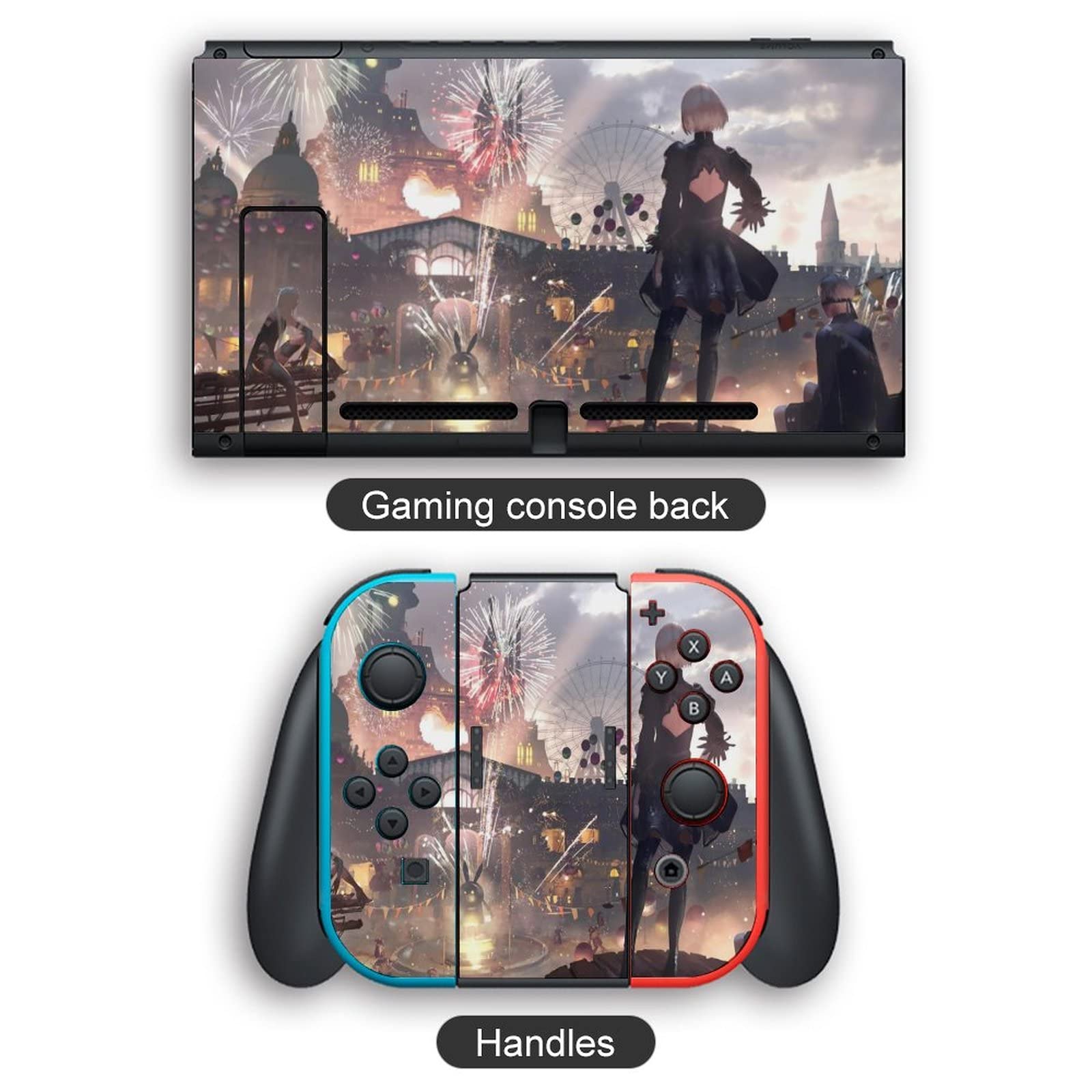 Amazon | XieaE Switch スキンシール ニーア オートマタ ゲーム