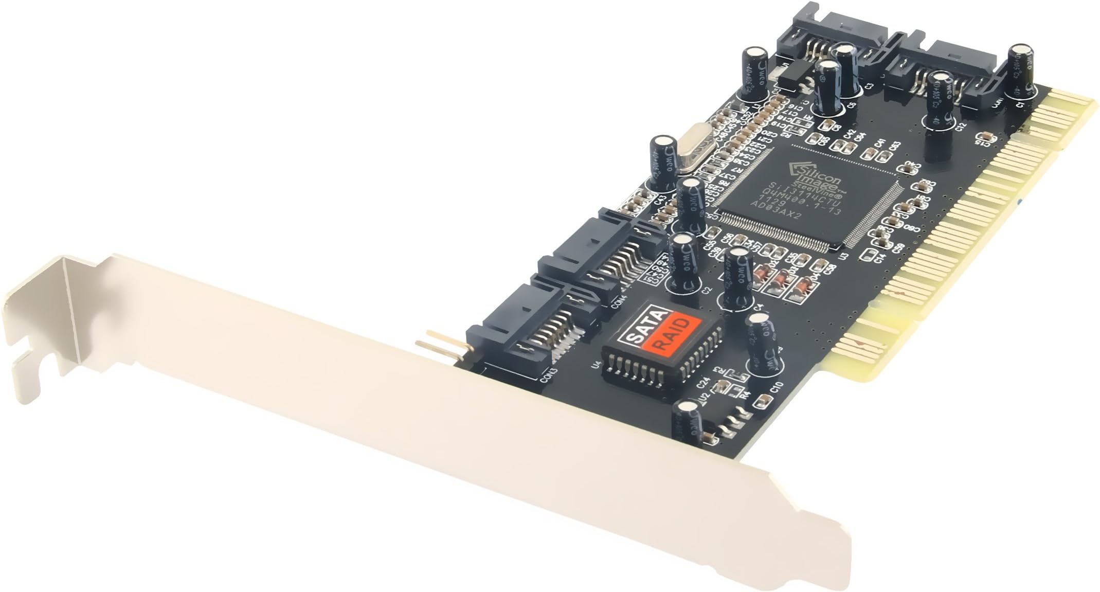Sabrent Silicon Image Raid Native SERIAL ATA (SATA-150) 4 PORTS Low Profile PCI Controller Host Card Adapter (SBT-SRD4)