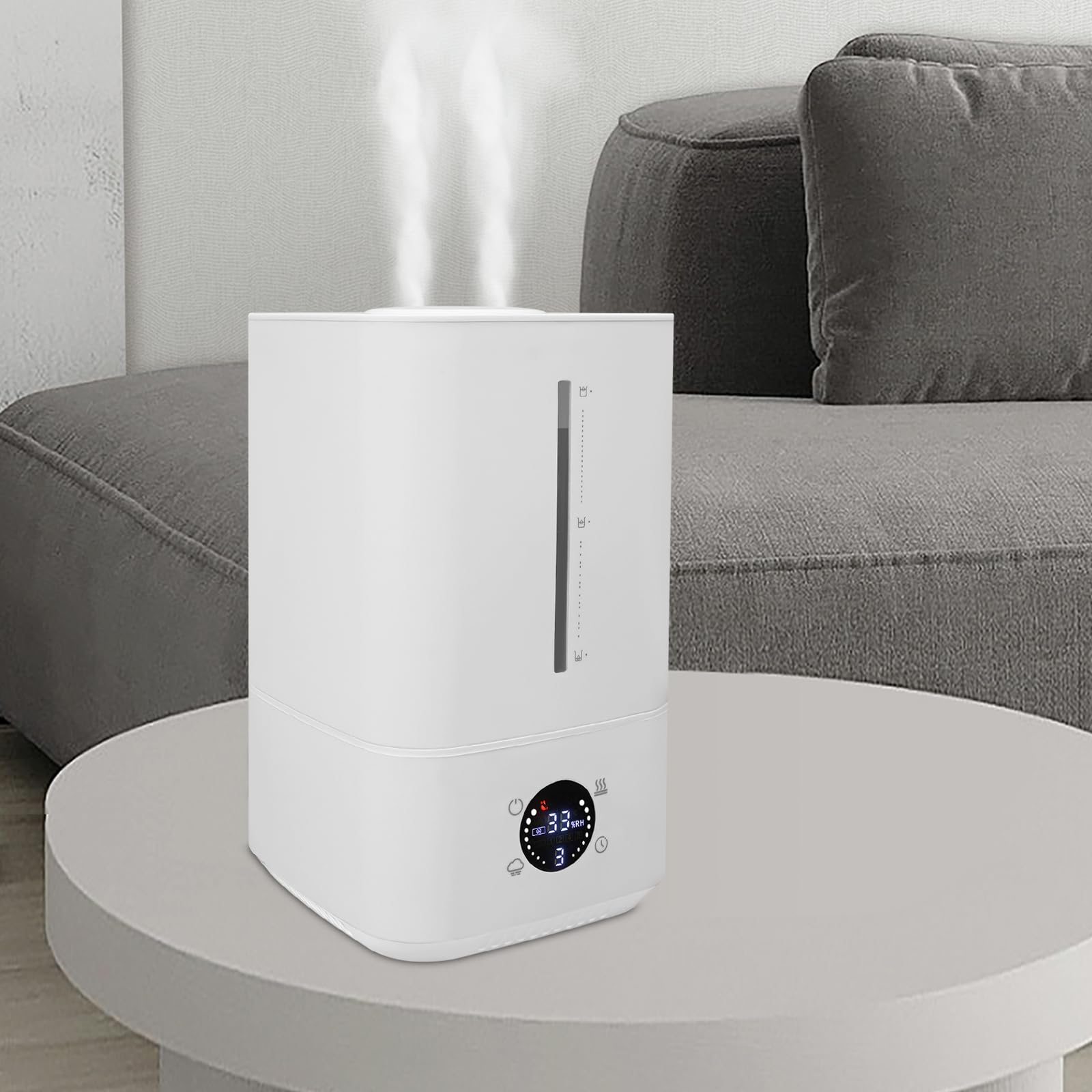 Umidificatore a ultrasuoni con nebbia calda e fredda, per ambienti abitativi