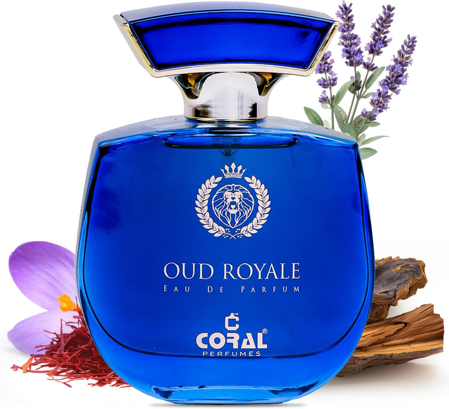 Coral Oud Royale Unisex Perfume - 100ml | Eau de Parfum | Long-Lasting Warm & Spicy Scent with Saffron, Oud & Musk | Made in Dubai