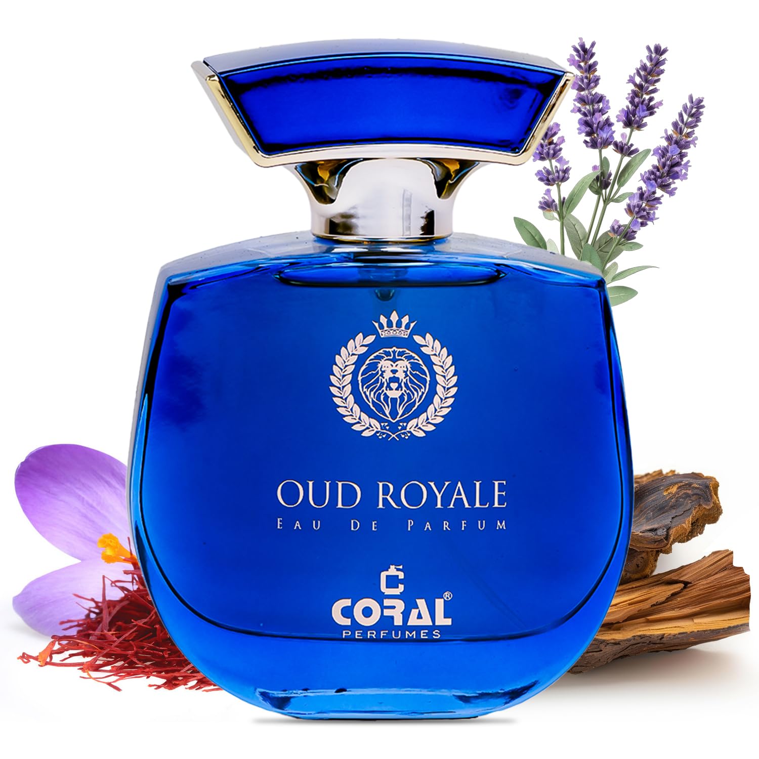 Coral Oud Royale Unisex Perfume - 100ml | Eau de Parfum | Long-Lasting Warm & Spicy Scent with Saffron, Oud & Musk | Made in Dubai