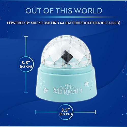 Miniatura 5 de Paladone Juego de luces de proyección y calcomanías de pared de La Sirenita, proyecta un mundo bajo el mar en tu techo y paredes