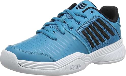 K-Swiss Jungen Tennisschuh | Court Express Carpet | Algiers Blue | Für Halle | Mit Mesh