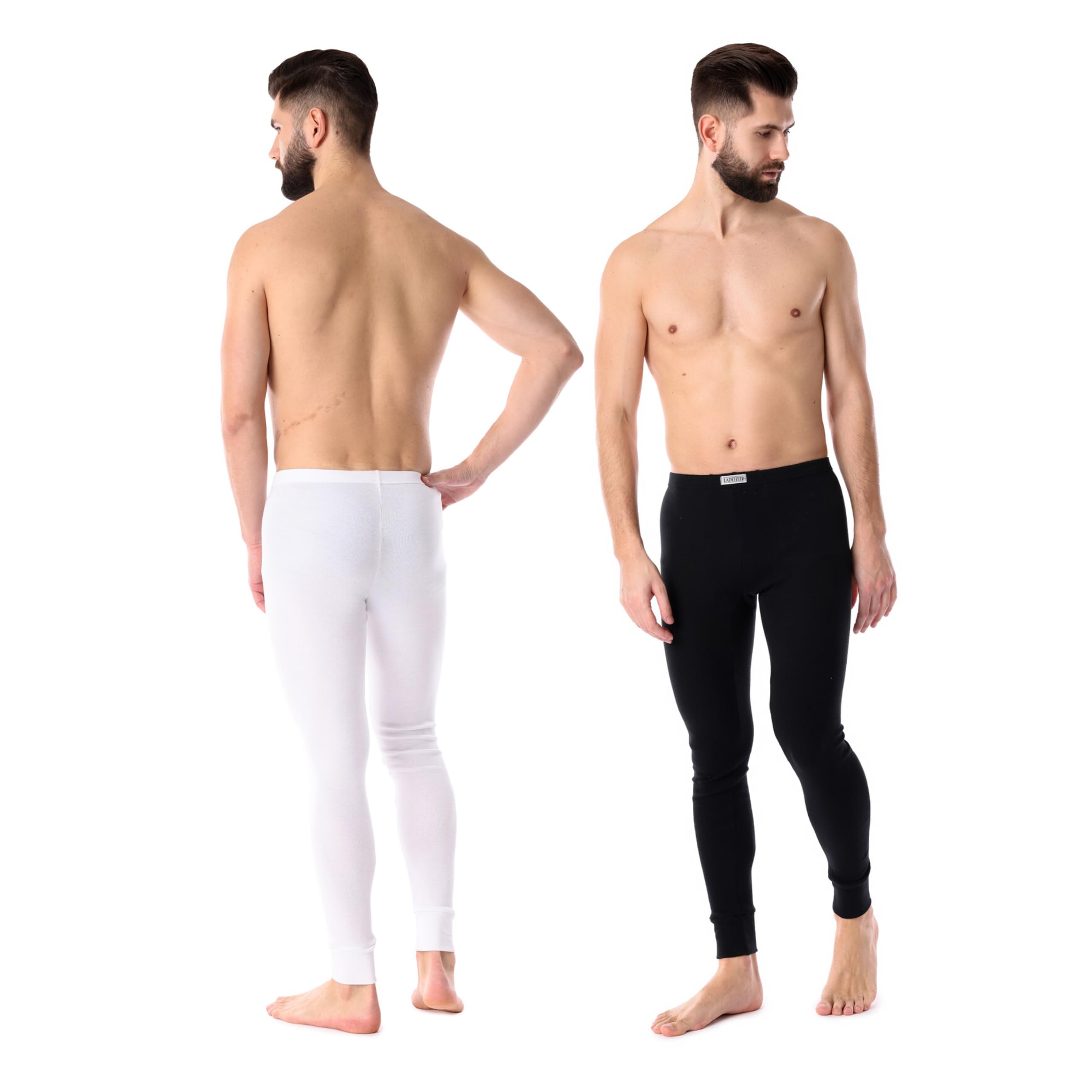 Ladeheid Calzoncillos Hombre Largos Algodon – Ropa Interior Térmica Hombre para Invierno - Pantalones Térmicos Cálidos y Transpirables para Uso Diario y Deporte LA40-247