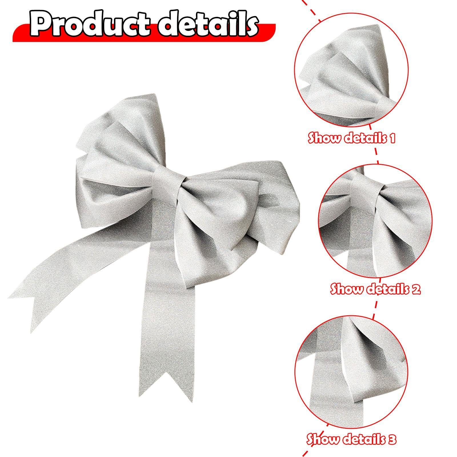 perfk Kit Fai da Te per Realizzare Grandi Fiocchi, Accessori per Foto, Artigianato Fai da Te, Puntale per Albero, Fiocco, Sfondo per Feste, 75cm