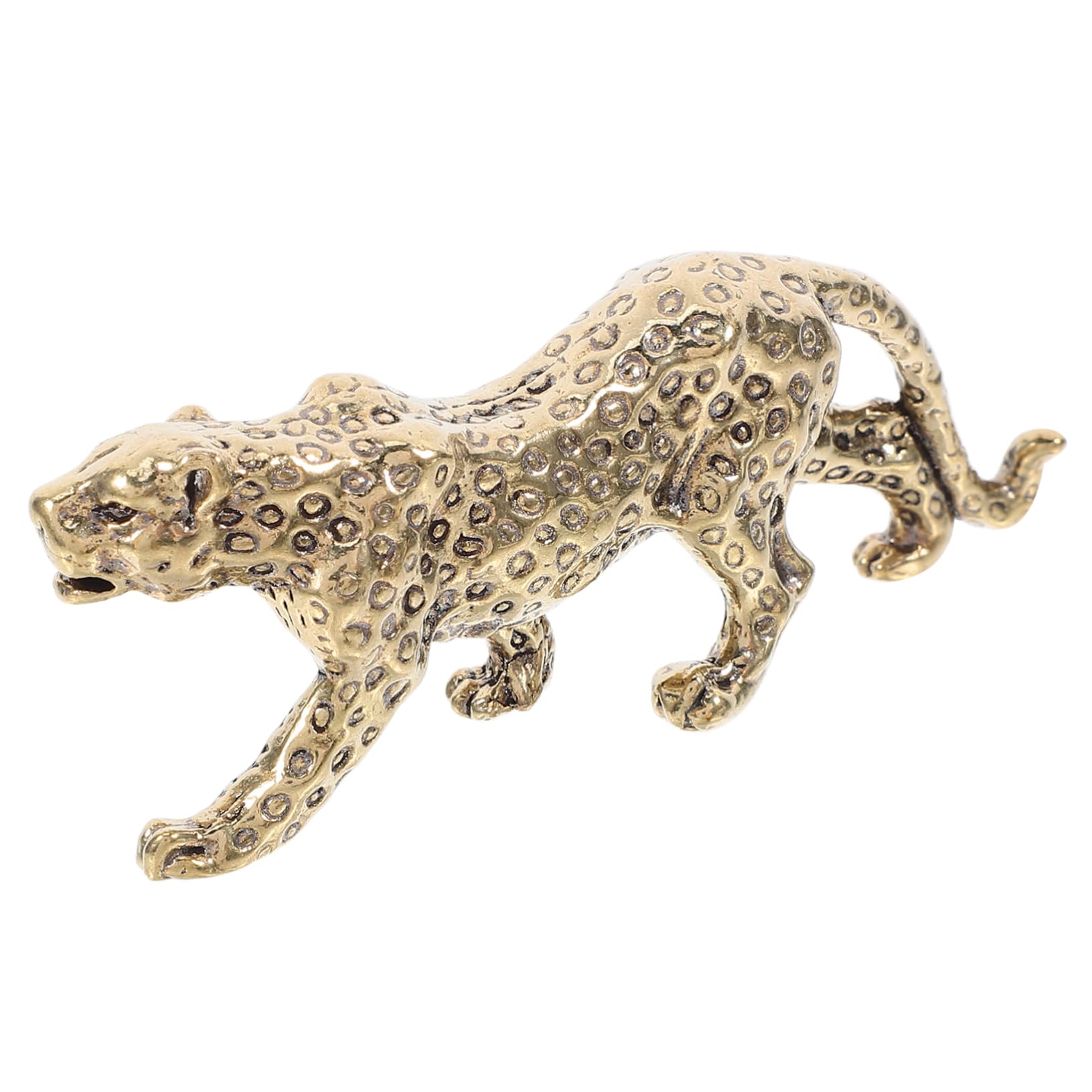 真鍮 豹の置物 ヒョウ柄ジャガー車