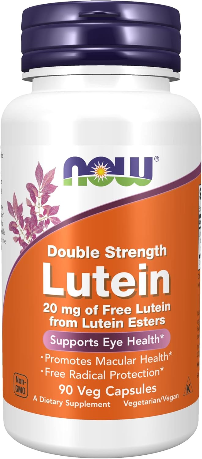 Buy NOW Supplements, Lutein 20 mg with 20 mg of Free Lutein from Lutein