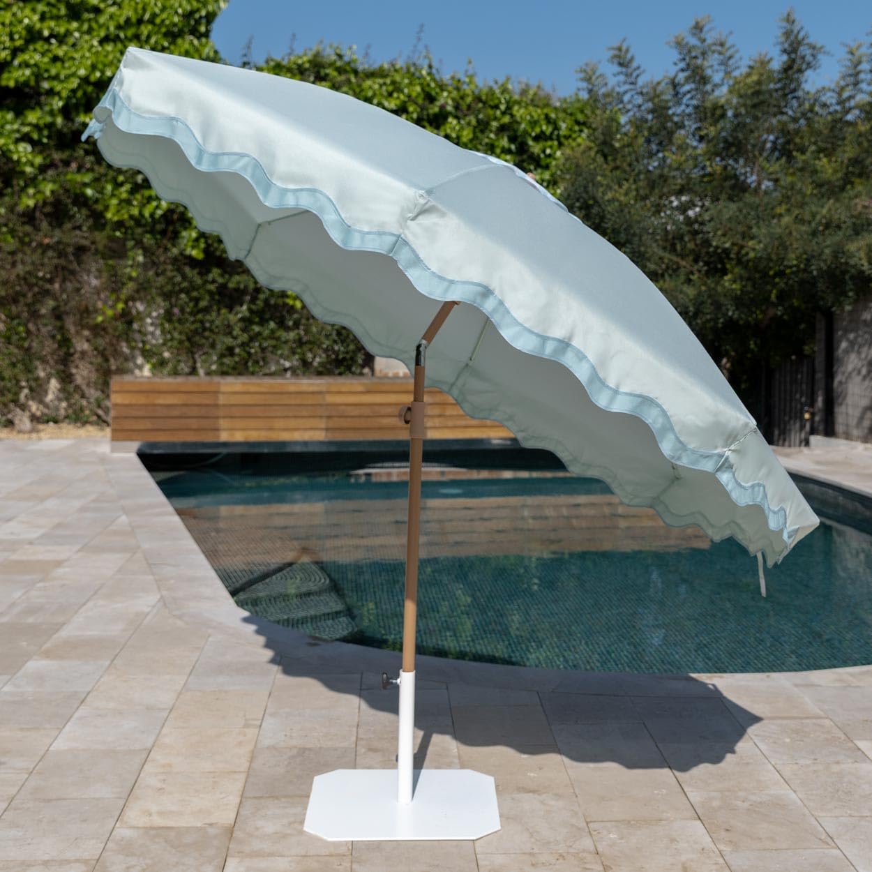 Flamingueo Sombrilla Playa, Piscina, Terraza Exterior, Protección UPF 50+, Altura y Orientación Regulable, Funda de Transporte, Poliéster, 220 x 225 cm