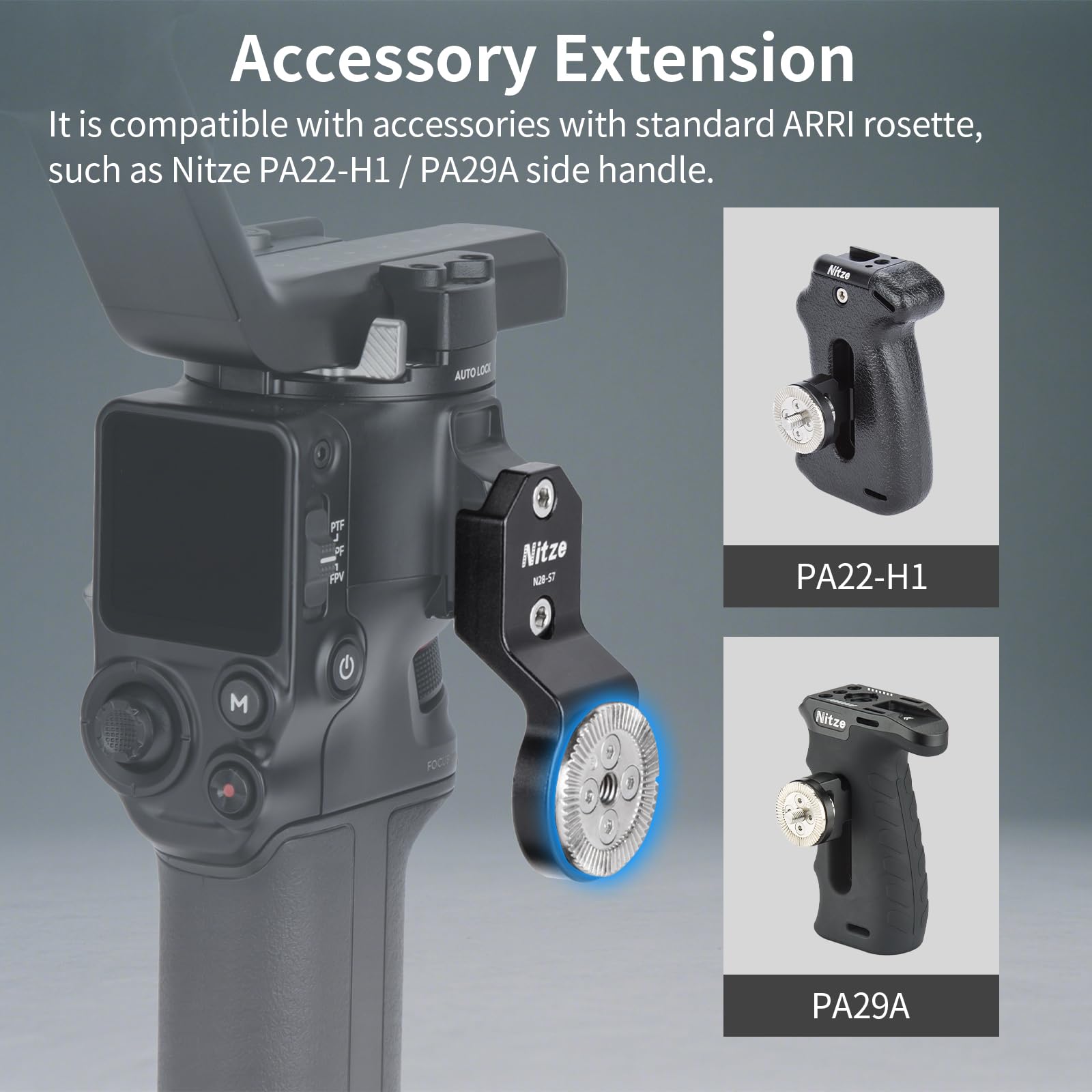 ARri　アクセサリー Amazon.com : Nitze ARRI-Standard Rosette Adapter, Male/Female