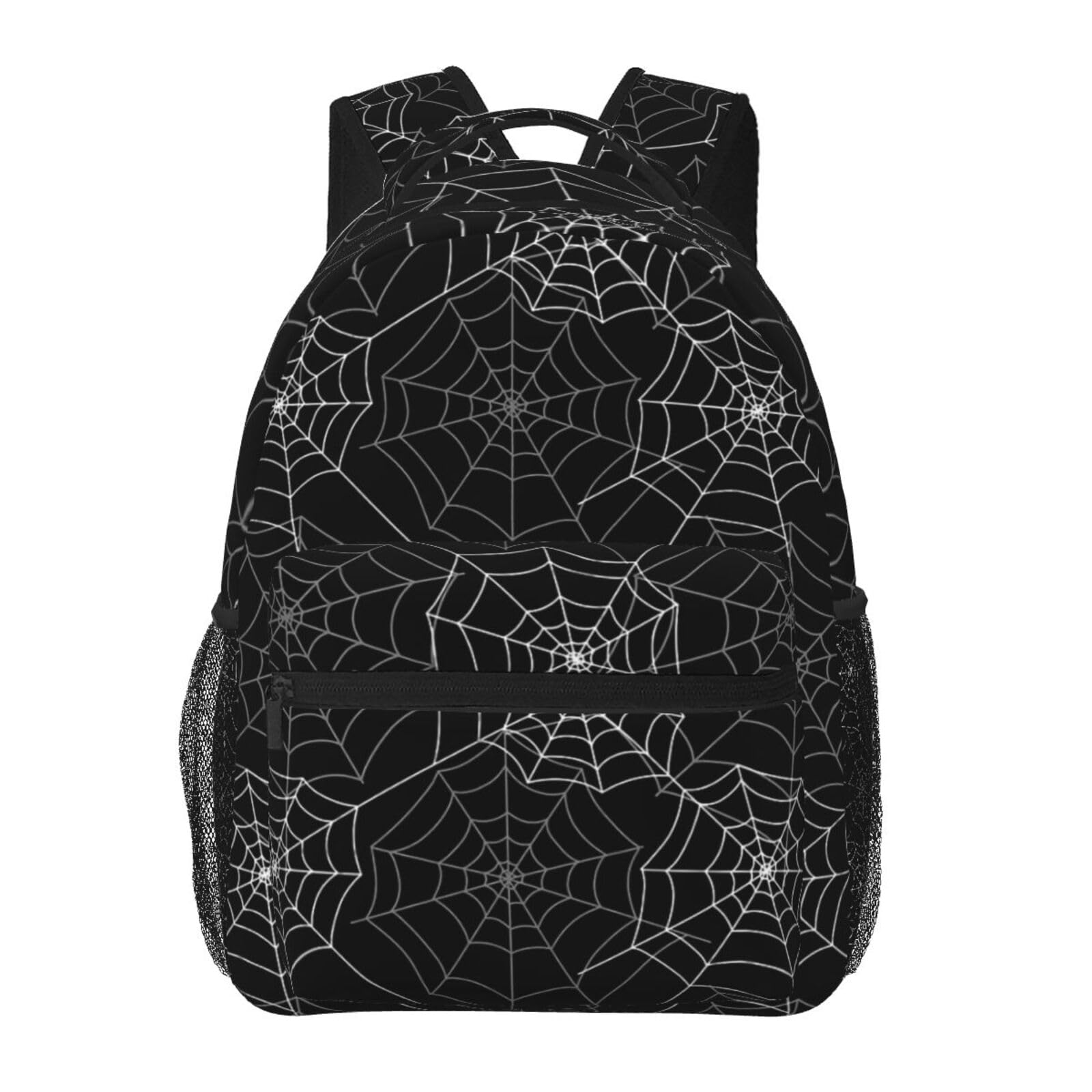 PRyLqKS Gothic Goth Horror Backpack,Fashion Bat Pattern Daypack Computer Backpacks Bookbag for Men Women