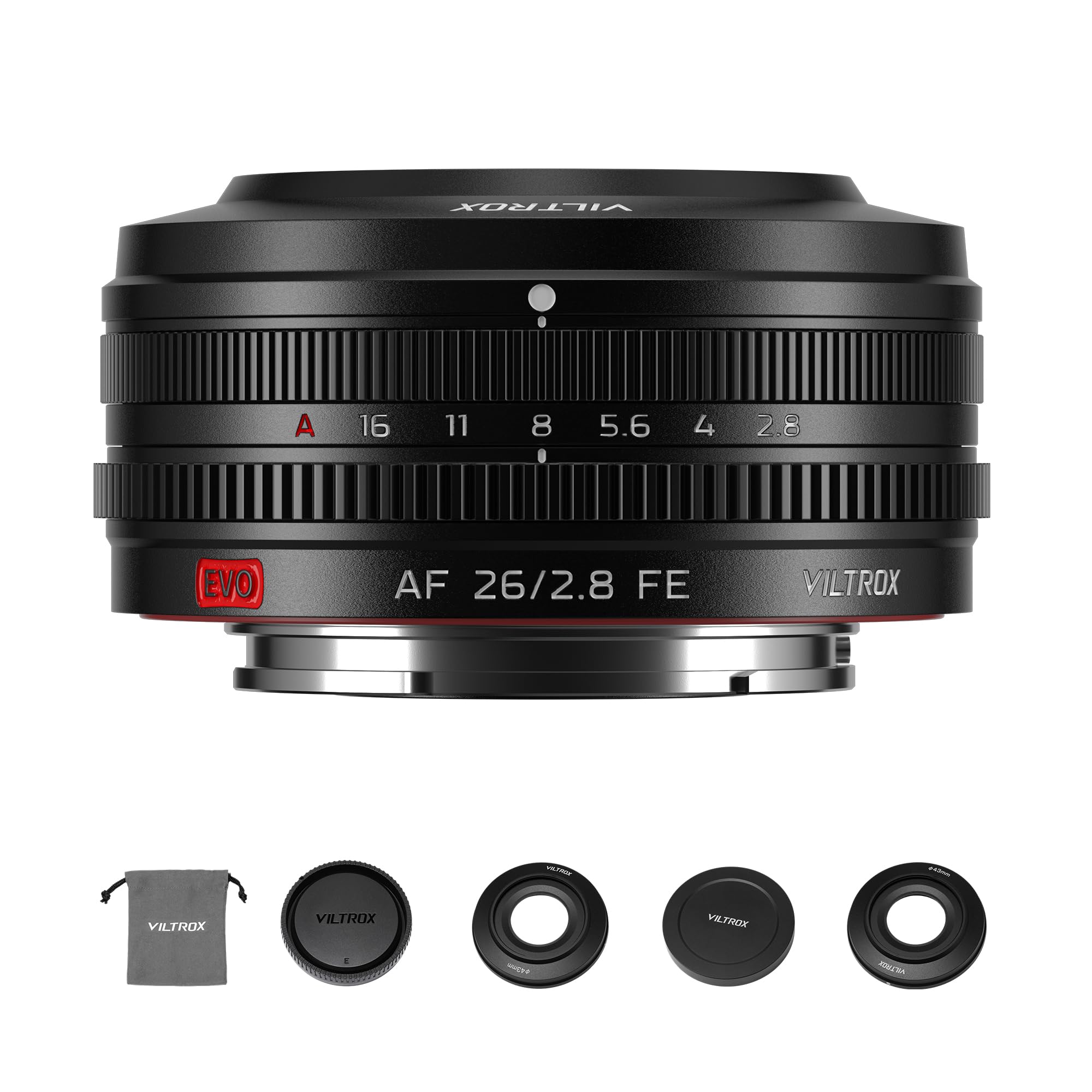VILTROX AF 26mm F2.8 EVO Full Frame Pancake FE Lens for Sony E Mount