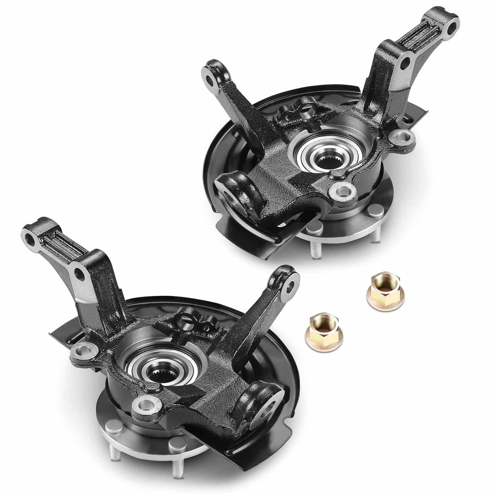 A-Premium 2 x Front Steering Knuckle & Wheel Bearing Hub Assembly Compatible with Nissan Altima 2002-2006 L4 2.5L, w/5-Lug, Replace # 402103Z000 411518J000