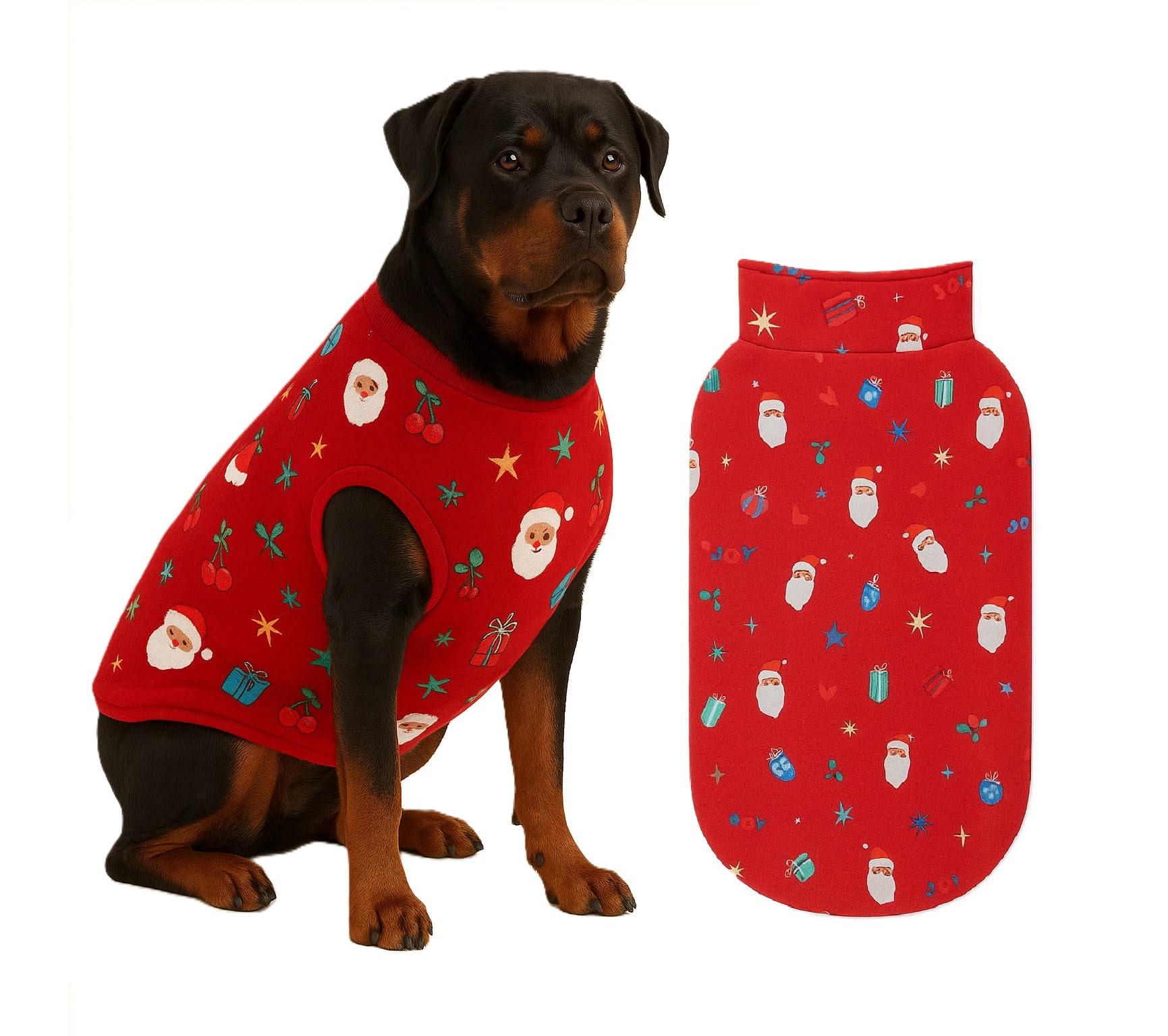 The Pets Company Dog Winter Coat Jacket, Clothes, Windproof, Light Weight, Washable, Ultra Warm Thick Fleece Lined Dog V