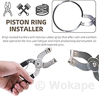 Vista 5 de Juego de 4 herramientas de compresor de anillo de pistón de 3 pulgadas con medidor de sensor, compresor de anillo de pistón de motor de automóvil