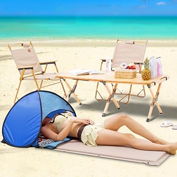 Beach Shelter Tent - Portable Beach Sun Shade Tent, UV Protection, Lightweight, Baby Sun ShadeTent, Instant Outdoor BeachTent, Portable & Easy Set Up, ForBeach, Camping, Picnic, 59x78x49cm