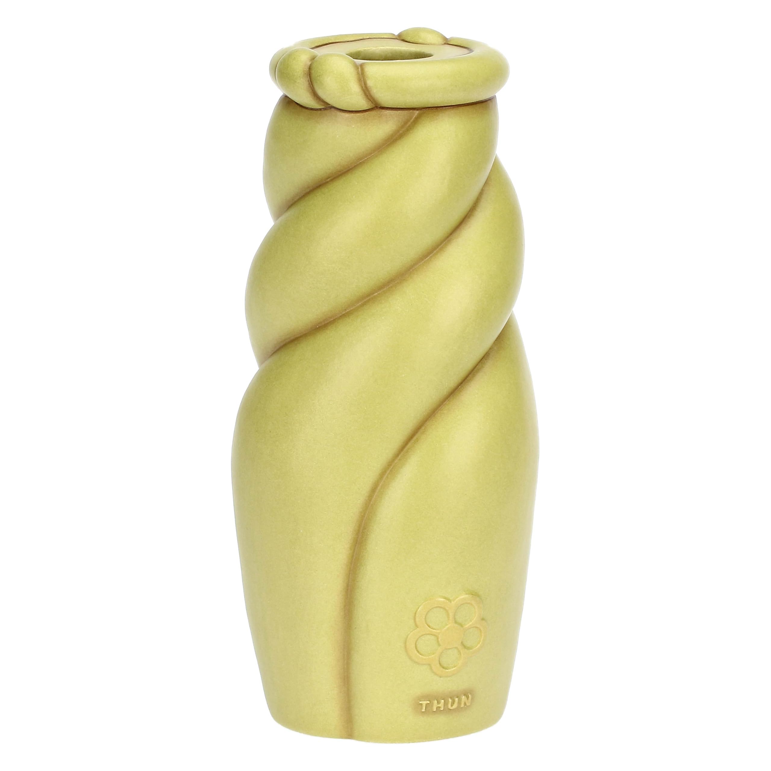 THUN - Vaso Twist, grande - ceramica - Collezione Giardino di primavera - 10.4 x 10.1 x 23.1 cm