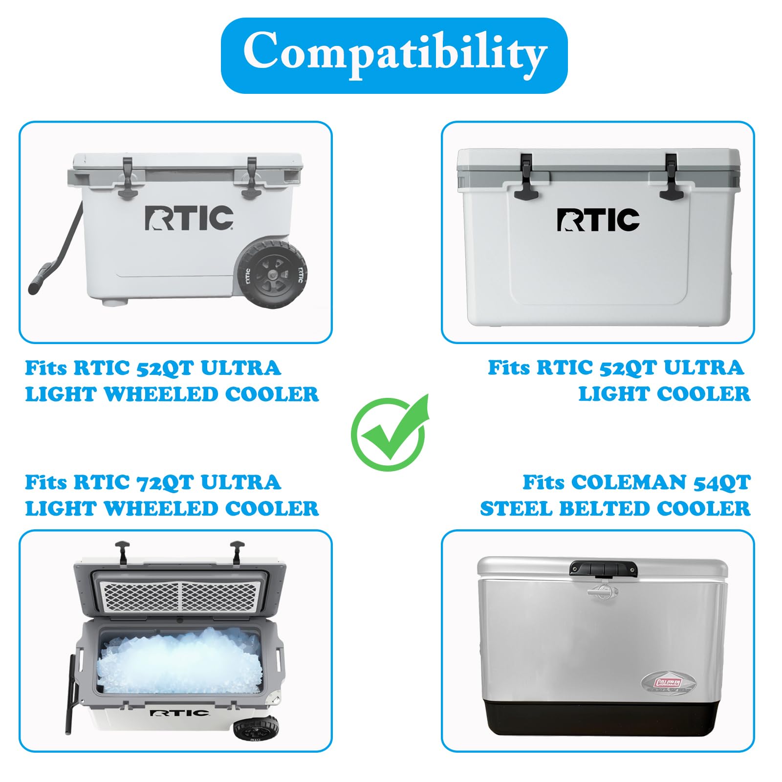 RTIC 52/72 Qt & Coleman 54 Qt Cooler Basket Insert, Divider, Storage Accessory