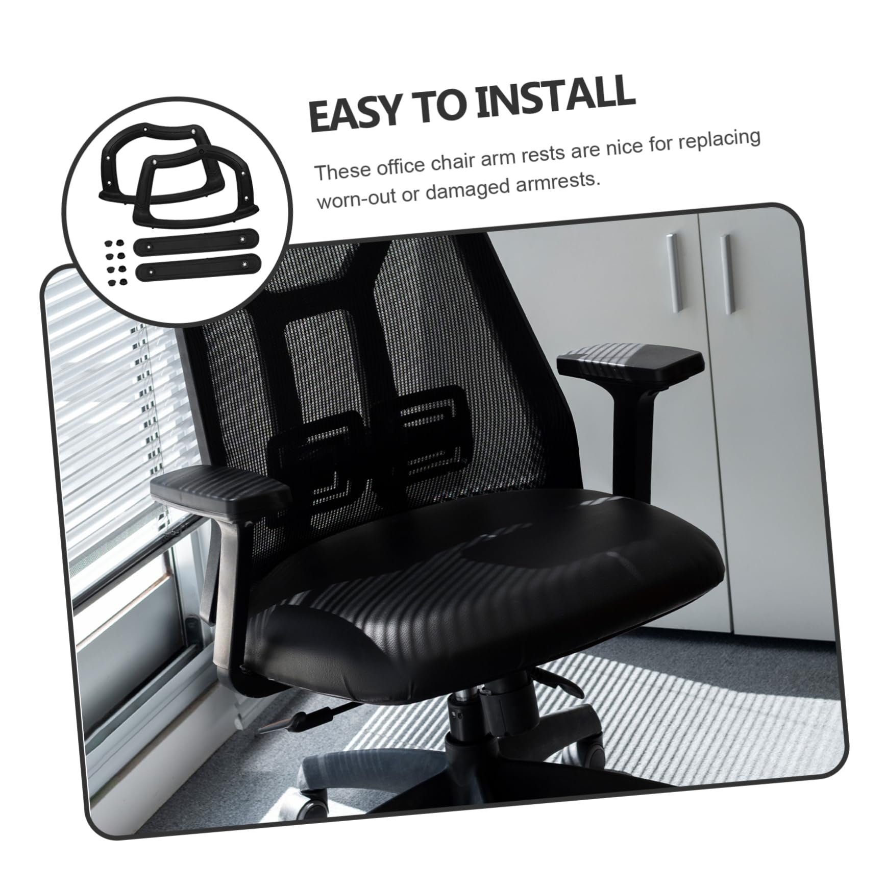 TOPBATHY Reposabrazos Ergonómico Silla Oficina Reposabrazos De Repuesto Silla Funda Brazo