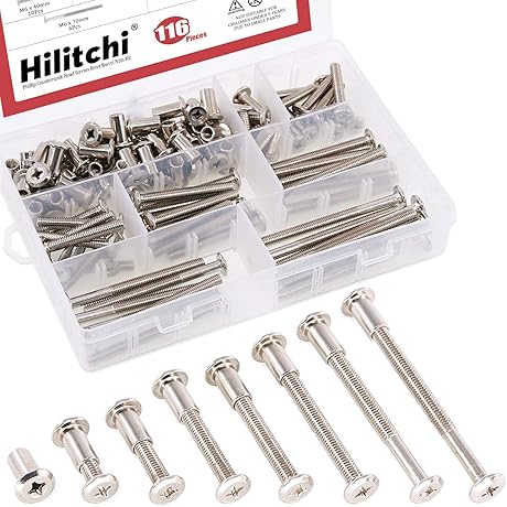Assortment Kit: M6 Jam Pin Screws For Furniture Hardware Fitting