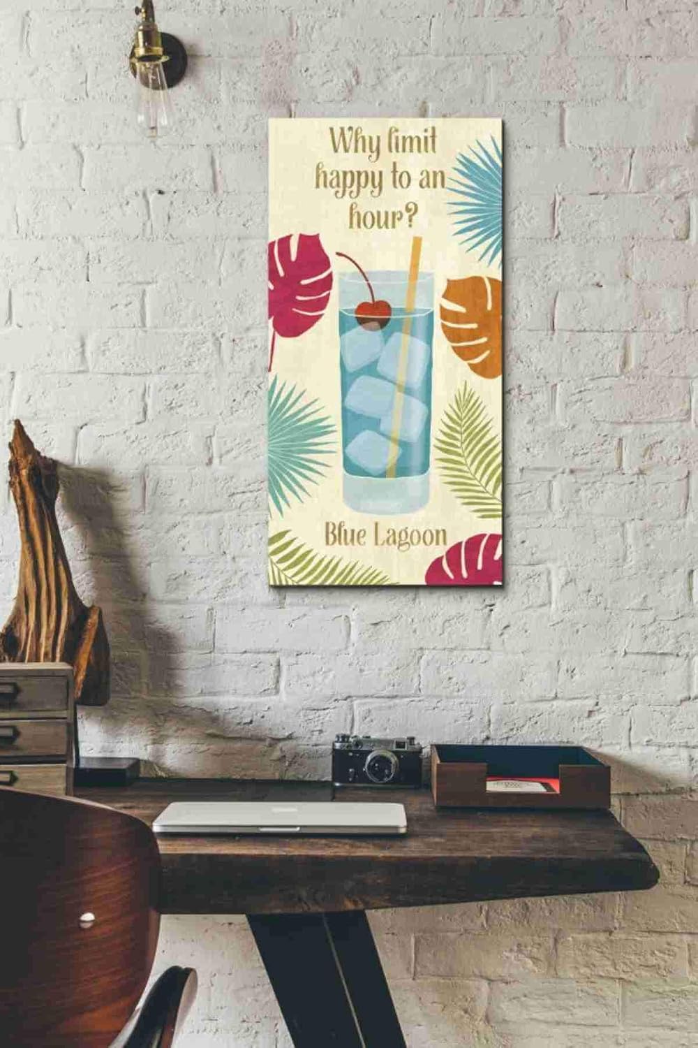 Epic Graffiti 'Exotic Breeze XIV' by Veronique Charron, Canvas Wall Art, 12"x24"