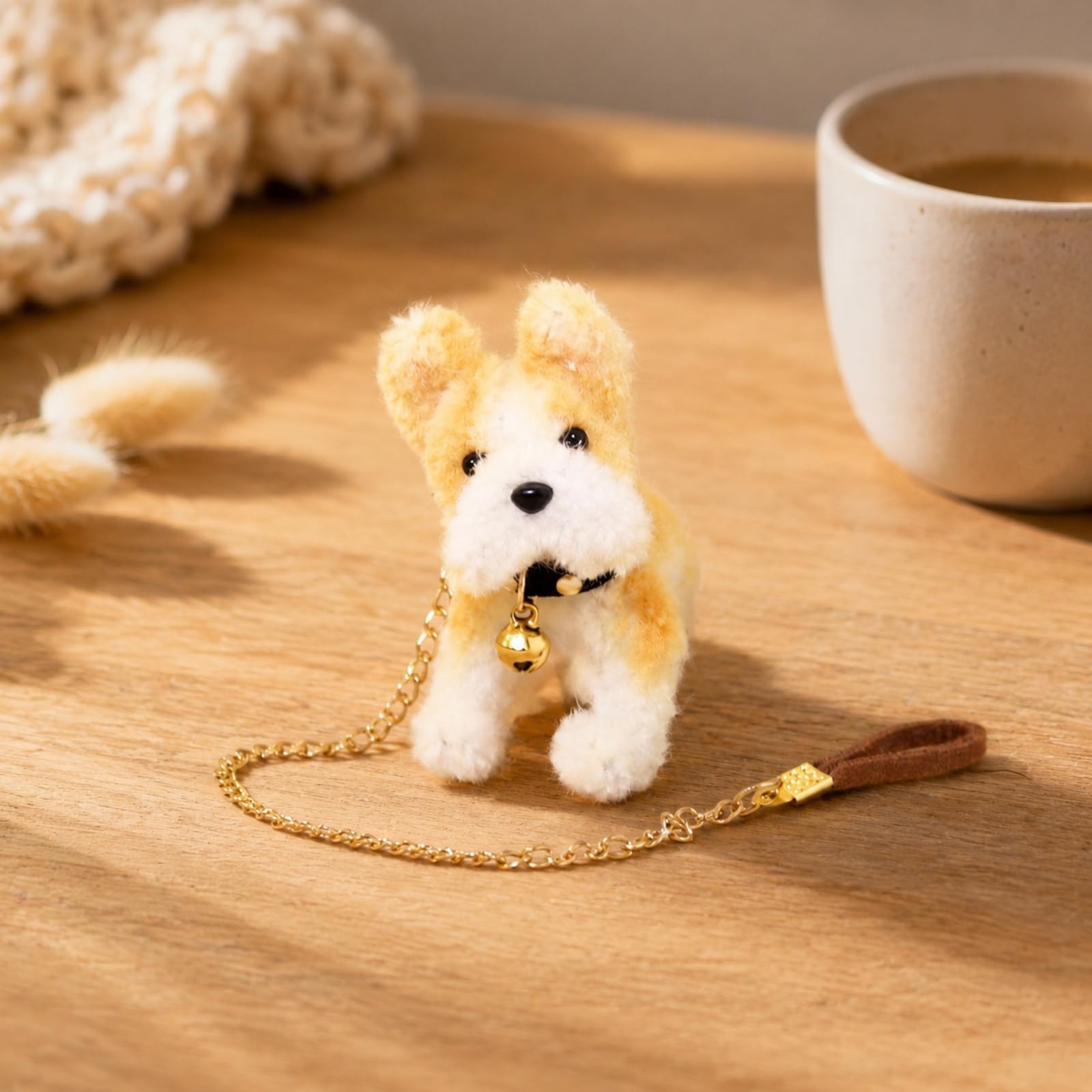 Miniatura di Cane in Fibra Acrilica to Ciondolo Leggero Accessorio per nti dei Cani, Decorazione Bambole BJD, Stile F