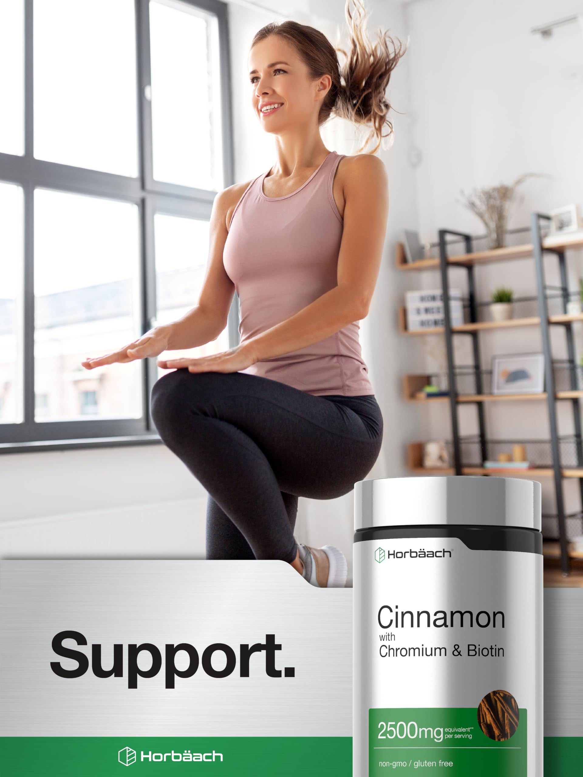 Horbäach Cinnamon with Chromium & Biotin | 250 Capsules — Amazon image 6